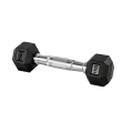 Halter Dumbbell 1kg Gallant Sextavado Emborrachado Pegada Cromada 